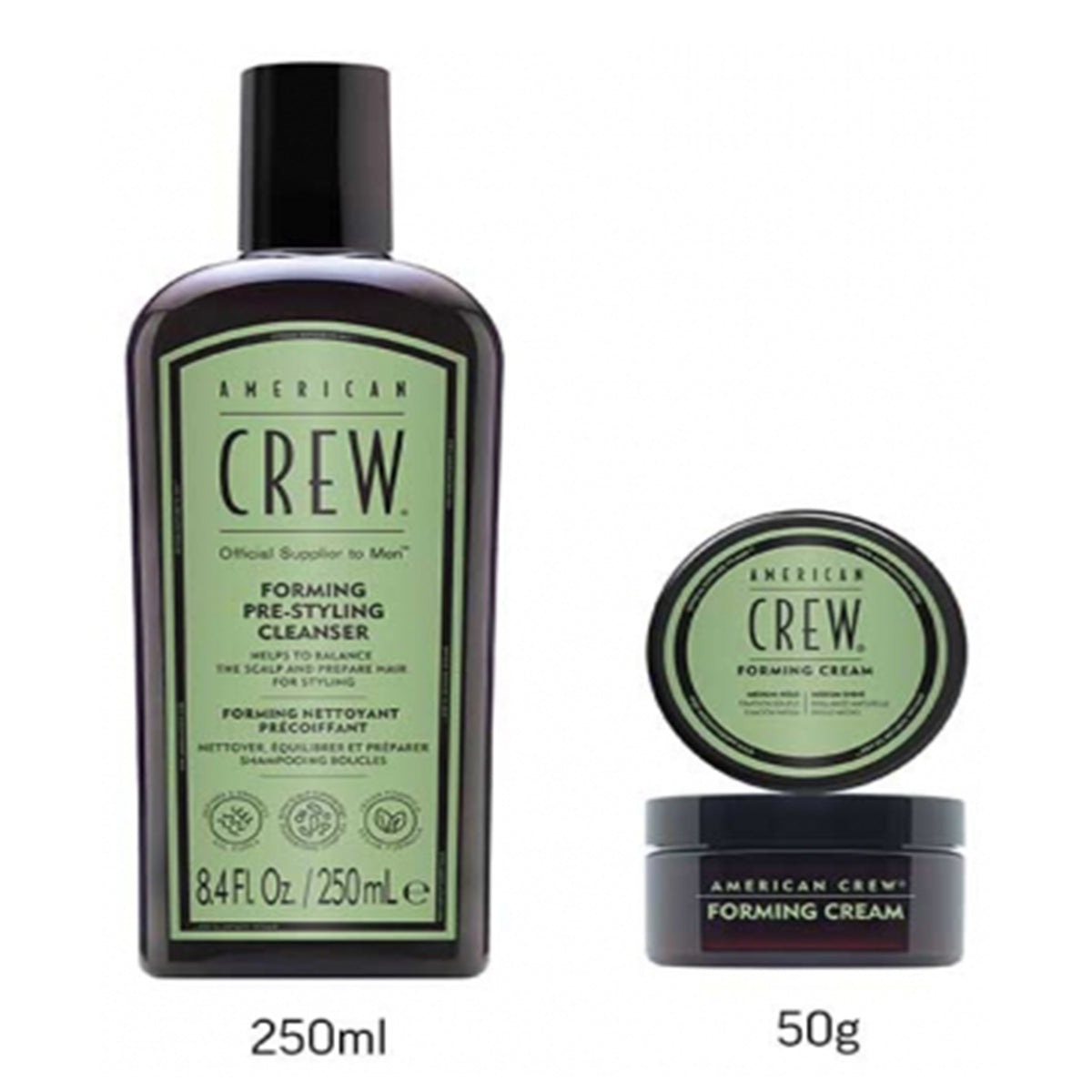 AMERICAN CREW DUO CHAMPÔ FORMING PRE-STYLING CLEANSER 250ML + FORMING CREAM 50gr
