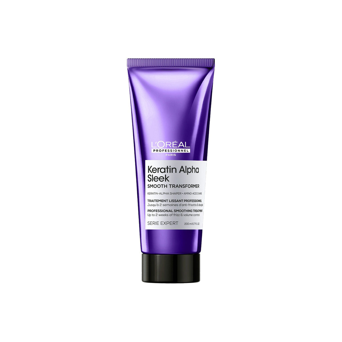 L`OREAL KERATIN ALPHA SLEEK TRATAMENTO PROGRESSIVO SMOOTH TRANSFORMER 200ML