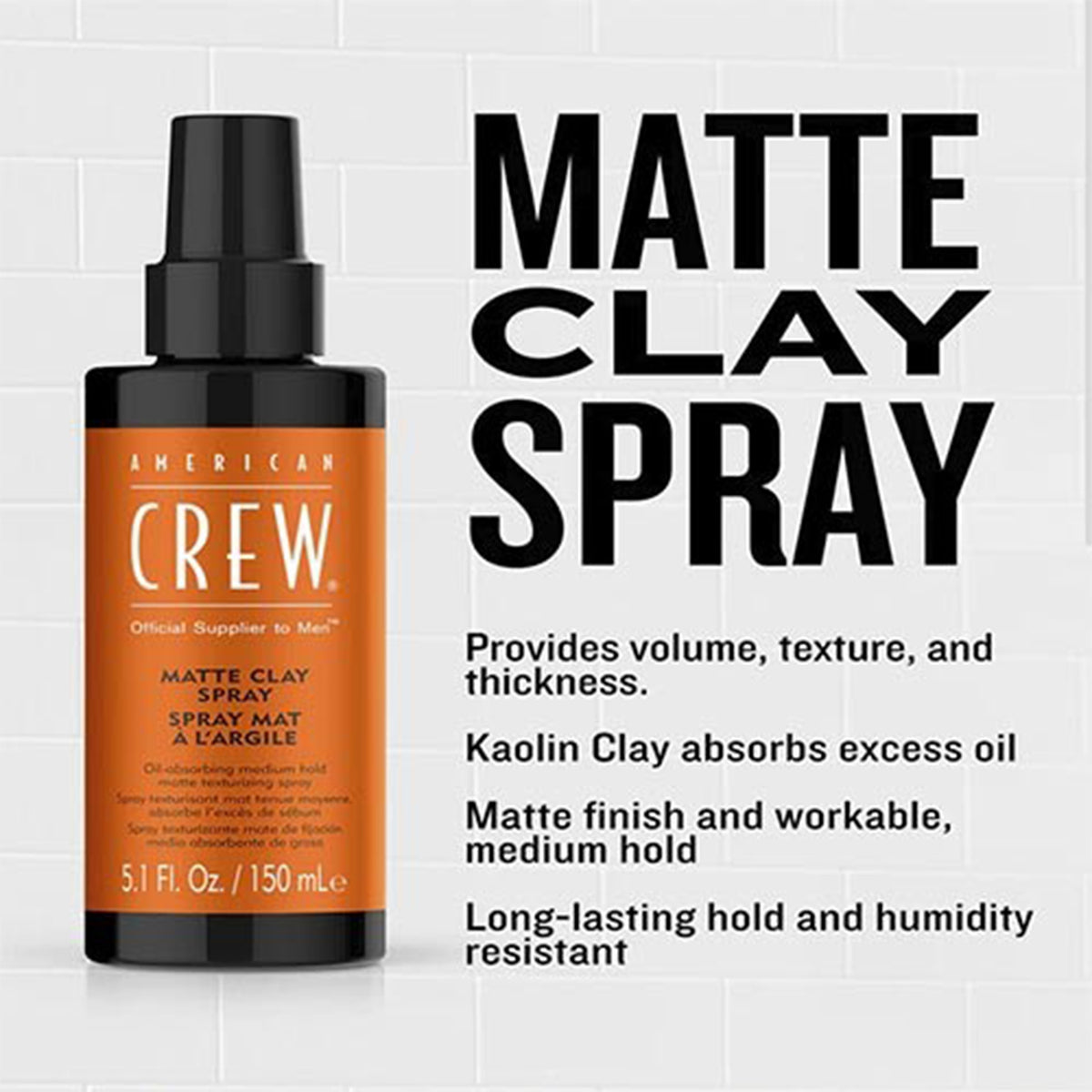 AMERICAN CREW MATTE CLAY SPRAY 150ml