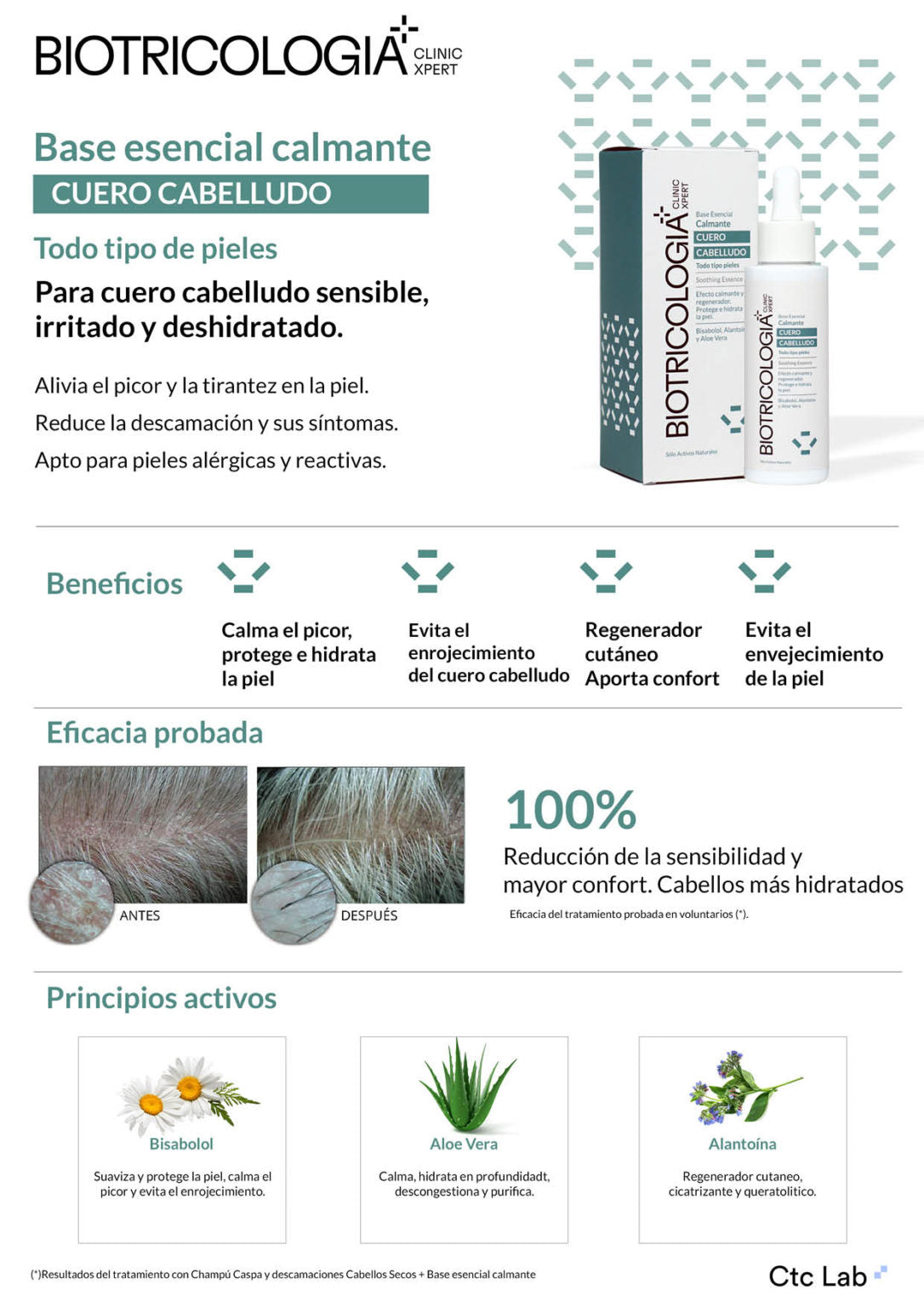 BIOTRICOLOGIA Base Essencial Calmante 100ml