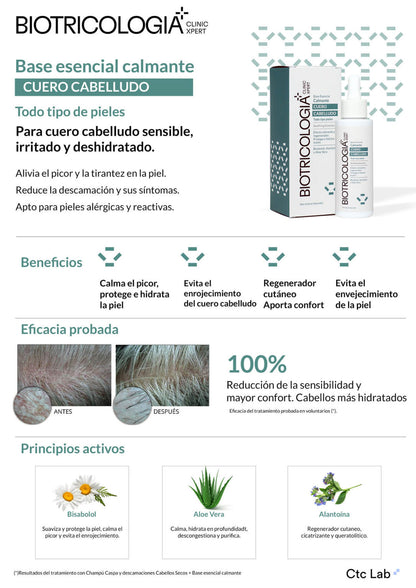 BIOTRICOLOGIA Base Essencial Calmante 100ml