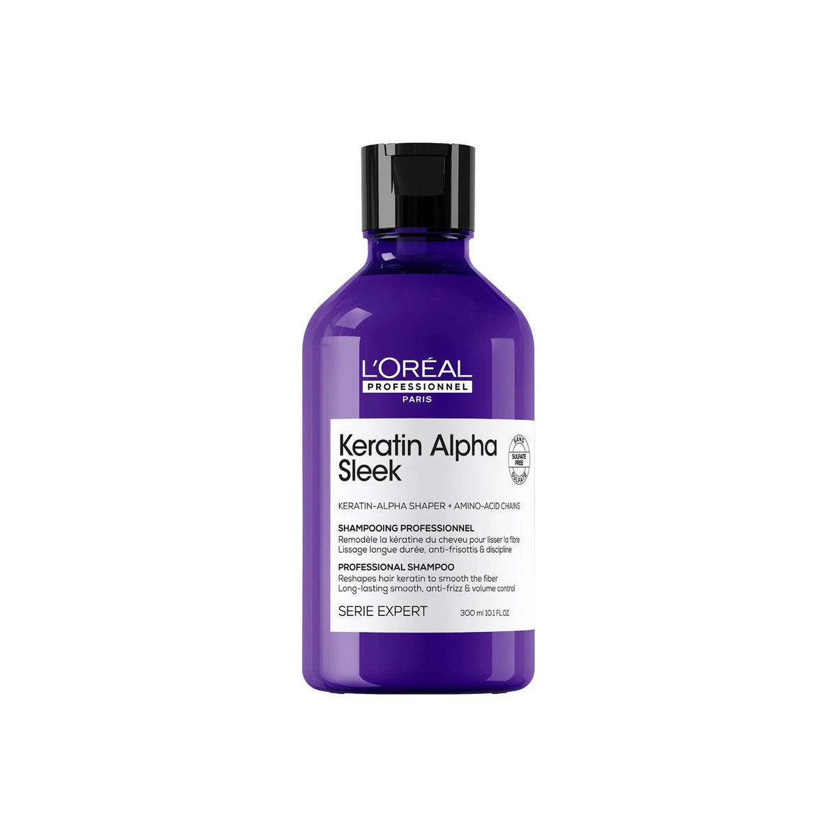 L`OREAL KERATIN ALPHA SLEEK SHAMPOO 300ML