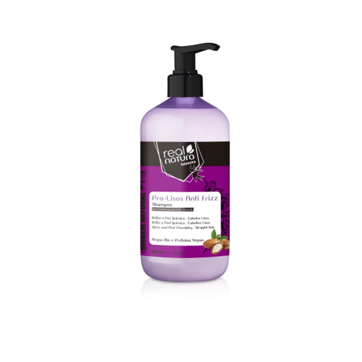 REAL NATURA CHAMPÔ PRO-LISOS ANTI FRIZZ ARGAN 500ML