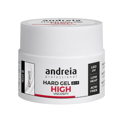 ANDREIA Hard Gel HIGH Viscosity Soft White 22g