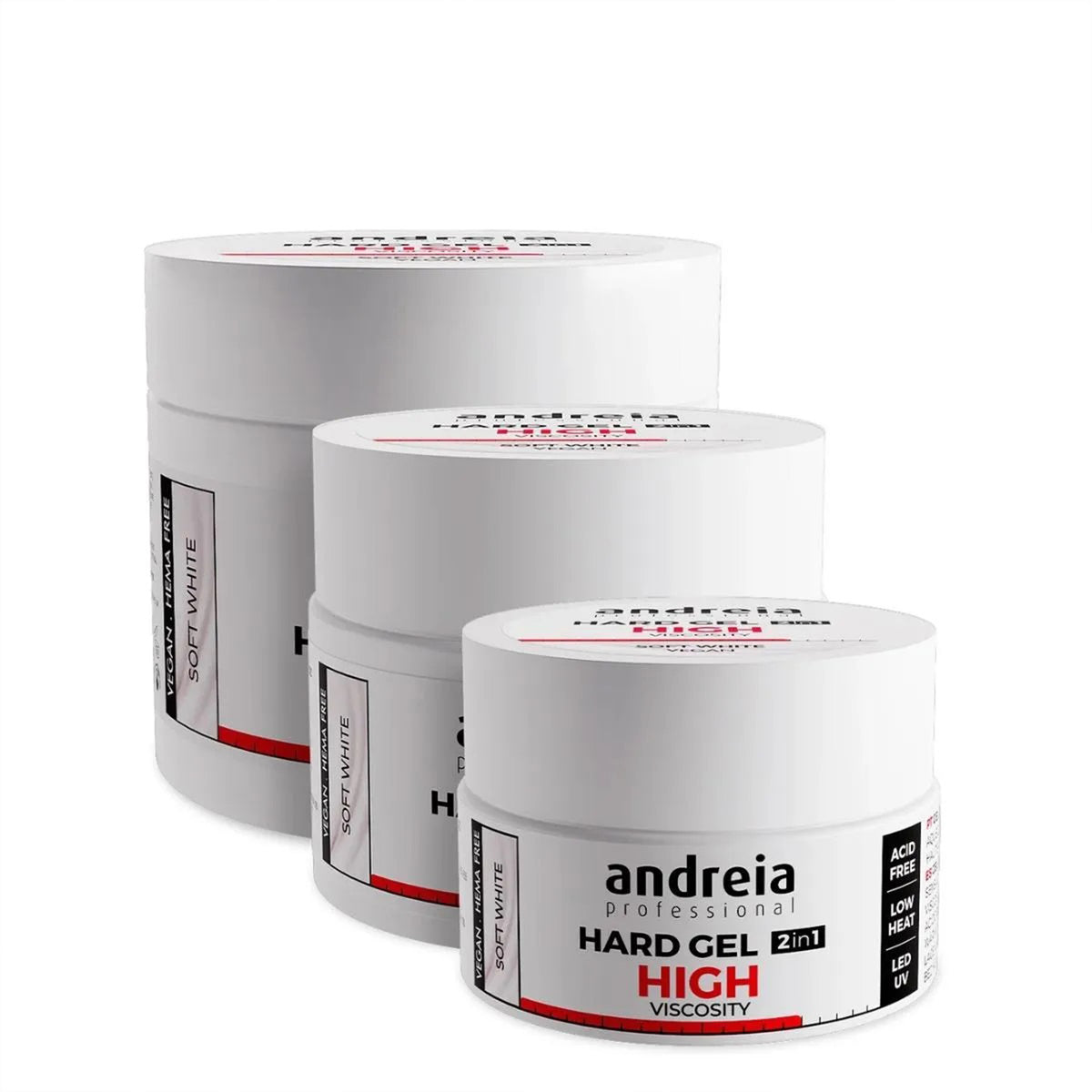 ANDREIA Hard Gel High Viscosity SOFT WHITE 200gr